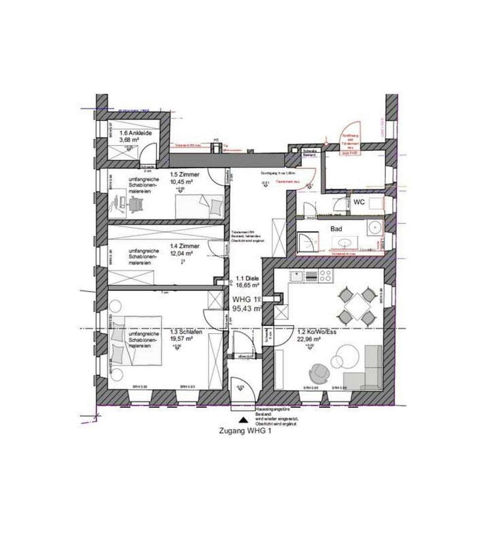 4 bedroom flat to rent, 96 m², Adlerstraße 10, Merkendorf, Bavaria 4 bedroom flat to rent, 96 m², Adlerstraße 10, Merkendorf, Bavaria