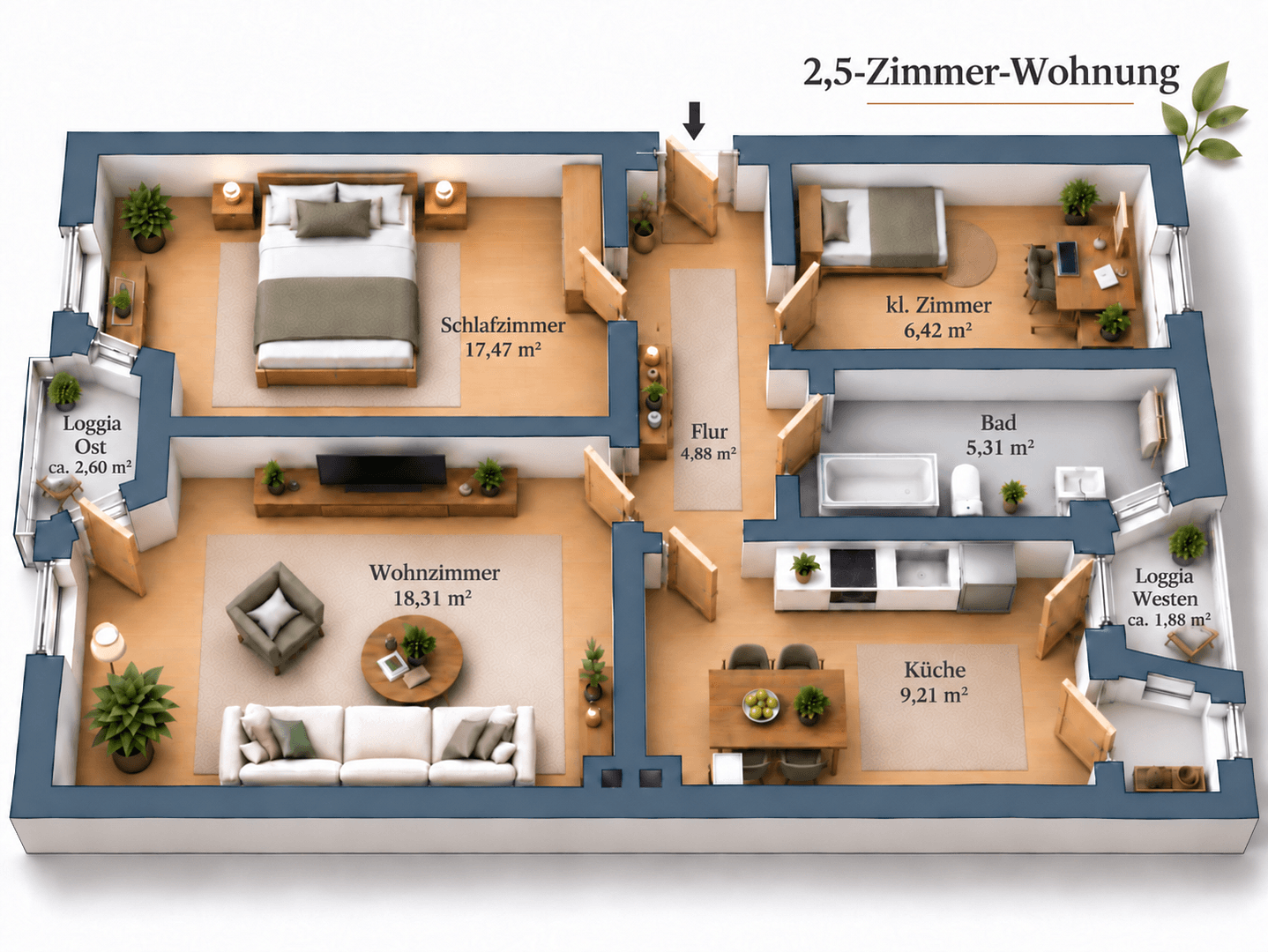 1 bedroom with open-plan kitchen flat for sale, 63 m², Hamburg, Hamburg 1 bedroom with open-plan kitchen flat for sale, 63 m², Hamburg, Hamburg
