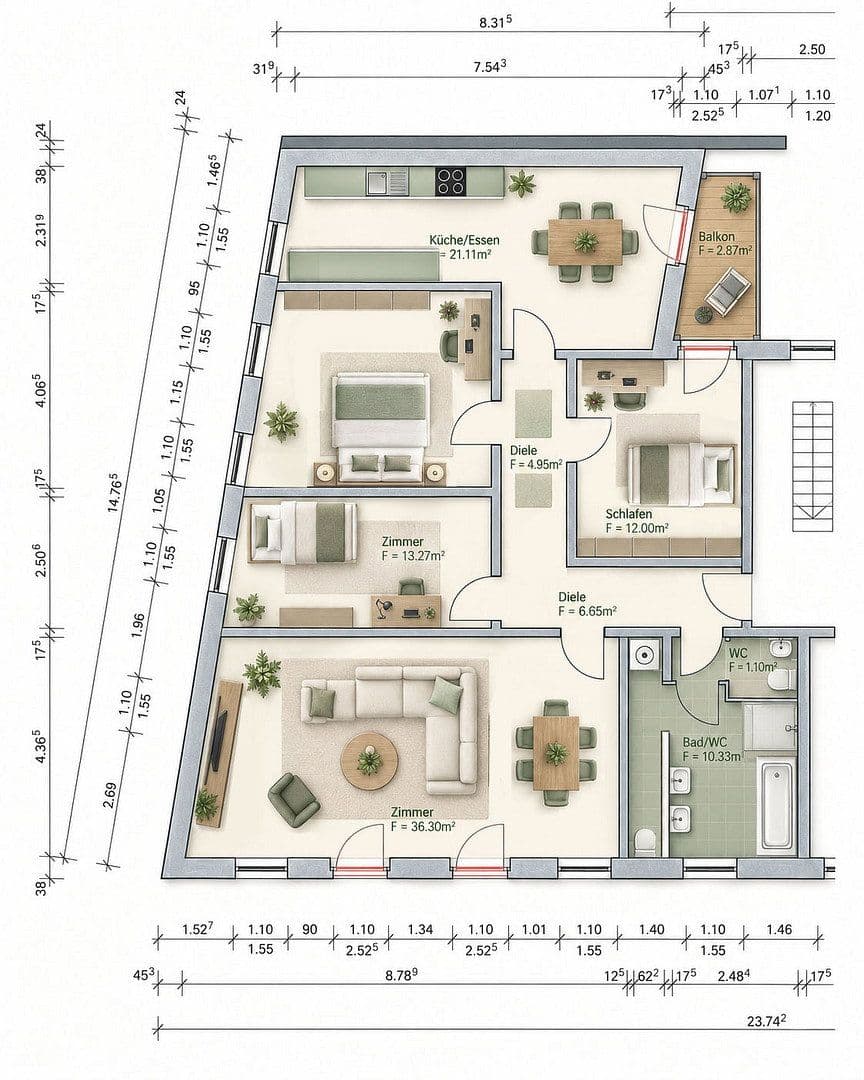 3 bedroom with open-plan kitchen flat to rent, 128 m², Thiemstraße 10, Magdeburg, Saxony-Anhalt 3 bedroom with open-plan kitchen flat to rent, 128 m², Thiemstraße 10, Magdeburg, Saxony-Anhalt