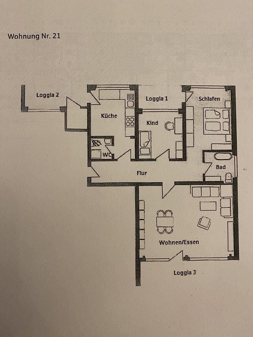 3 bedroom flat to rent, 96 m², Virchowstrasse 17, Siegen, North Rhine-Westphalia 3 bedroom flat to rent, 96 m², Virchowstrasse 17, Siegen, North Rhine-Westphalia