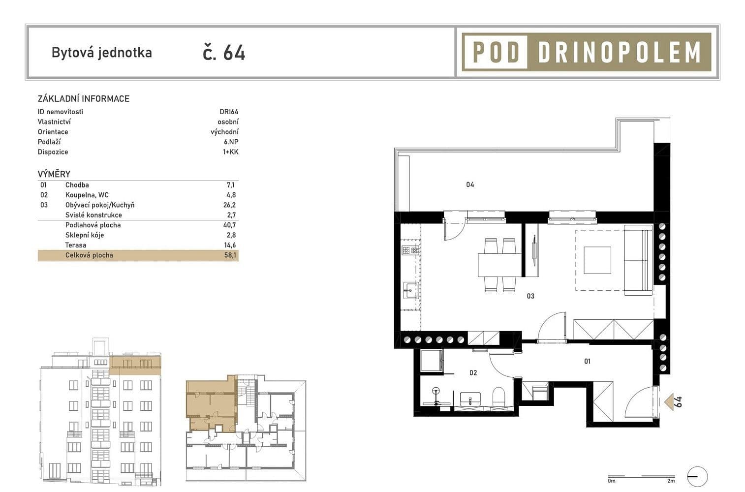 Studio flat to rent, 41 m², Pod Drinopolem, Prague, Prague Studio flat to rent, 41 m², Pod Drinopolem, Prague, Prague