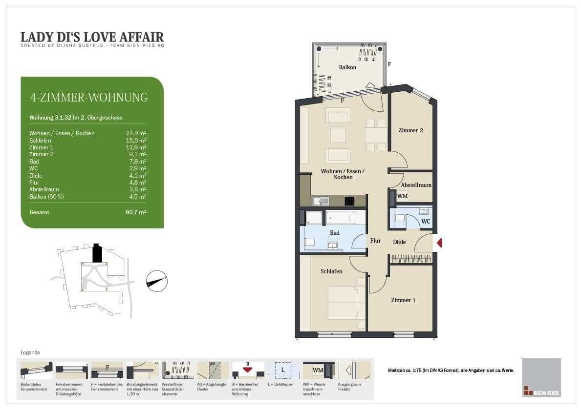 4 bedroom flat for sale, 91 m², Frankfurt am Main, Hesse 4 bedroom flat for sale, 91 m², Frankfurt am Main, Hesse