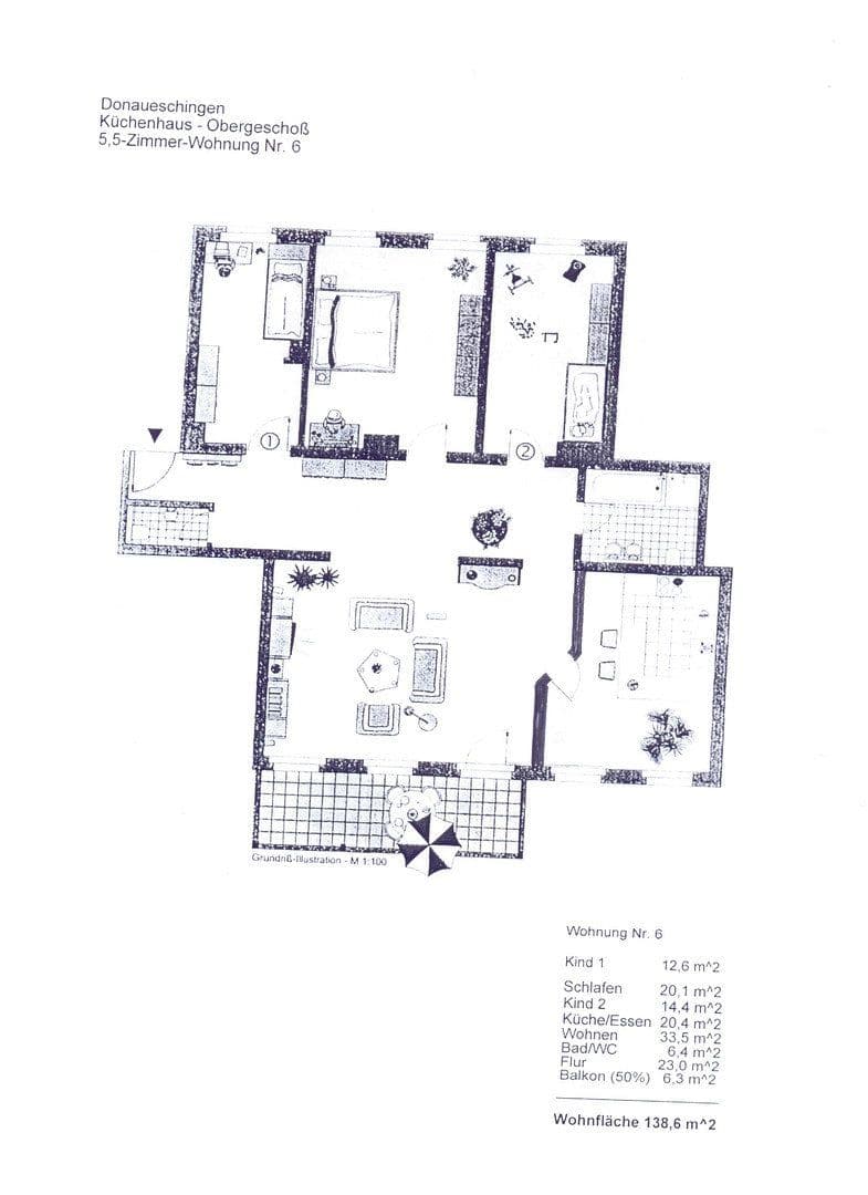 4 bedroom with open-plan kitchen flat for sale, 139 m², Villingerstr.117, Donaueschingen, Baden-Württemberg 4 bedroom with open-plan kitchen flat for sale, 139 m², Villingerstr.117, Donaueschingen, Baden-Württemberg