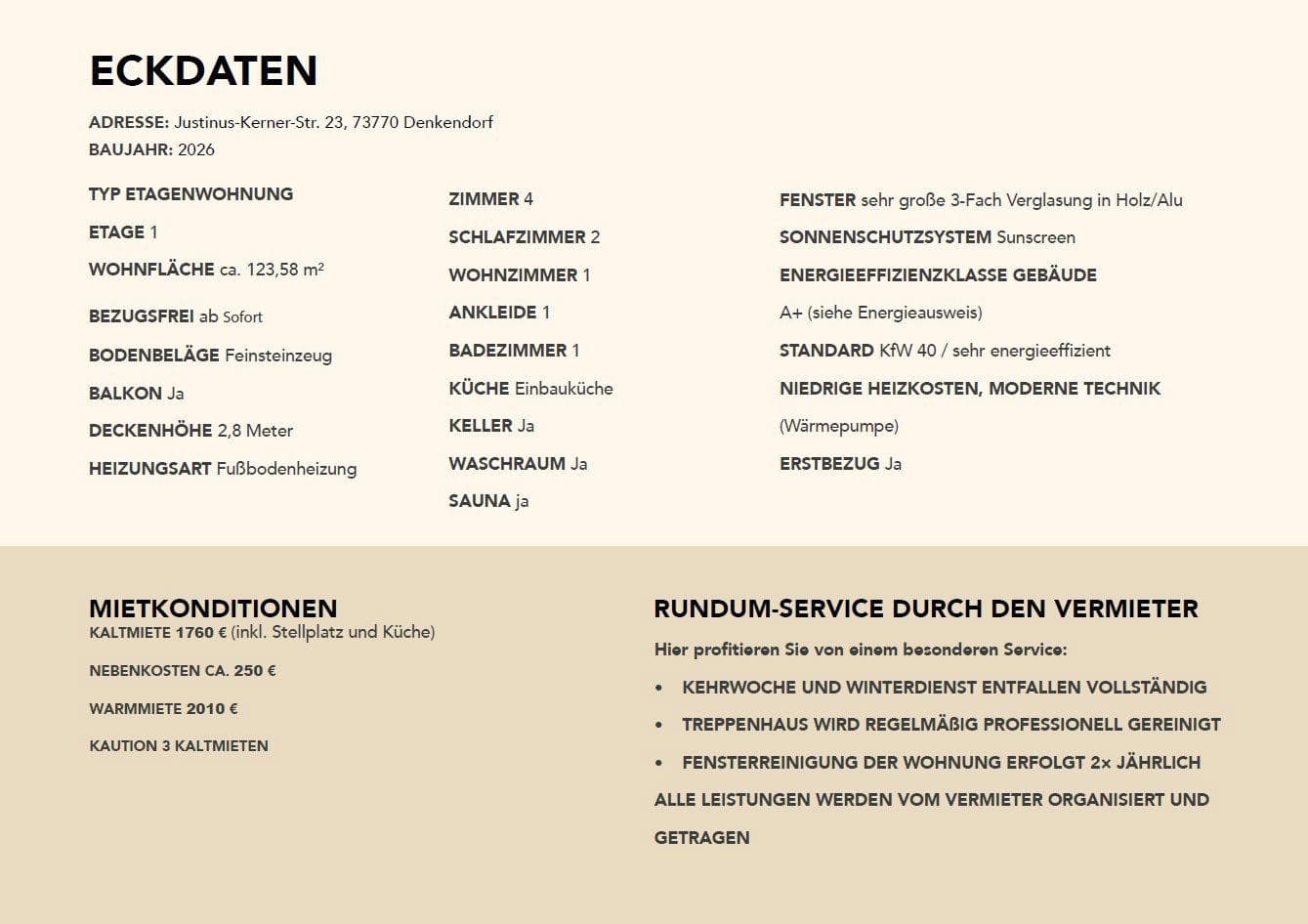 4 bedroom flat to rent, 124 m², Justinus-Kerner-Str. 23, Denkendorf, Baden-Württemberg 4 bedroom flat to rent, 124 m², Justinus-Kerner-Str. 23, Denkendorf, Baden-Württemberg