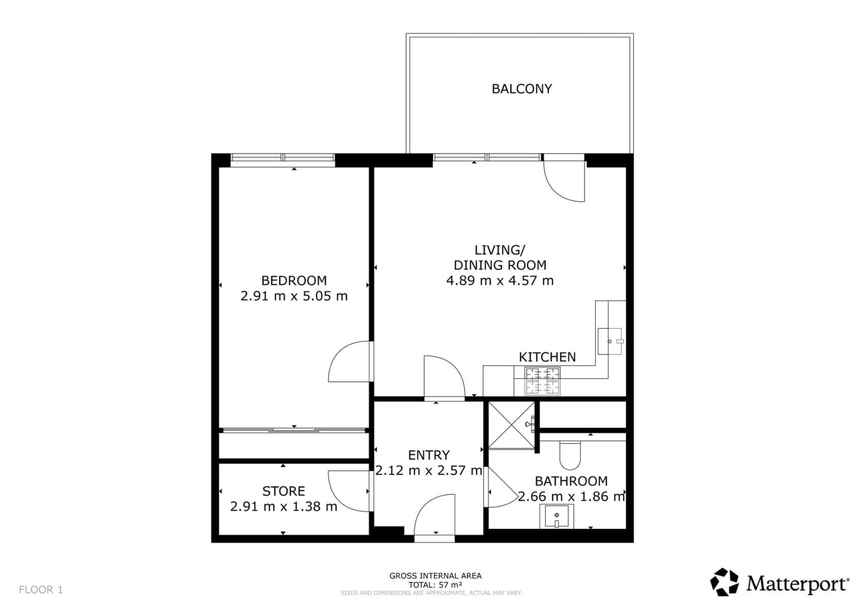 1 bedroom with open-plan kitchen flat to rent, 55 m², Libušská, Prague, Prague 1 bedroom with open-plan kitchen flat to rent, 55 m², Libušská, Prague, Prague