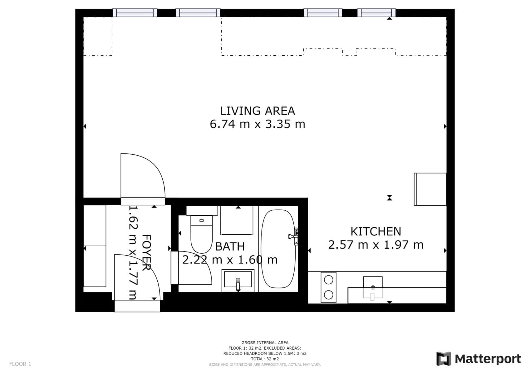Studio flat to rent, 34 m², Slavojova, Prague, Prague Studio flat to rent, 34 m², Slavojova, Prague, Prague