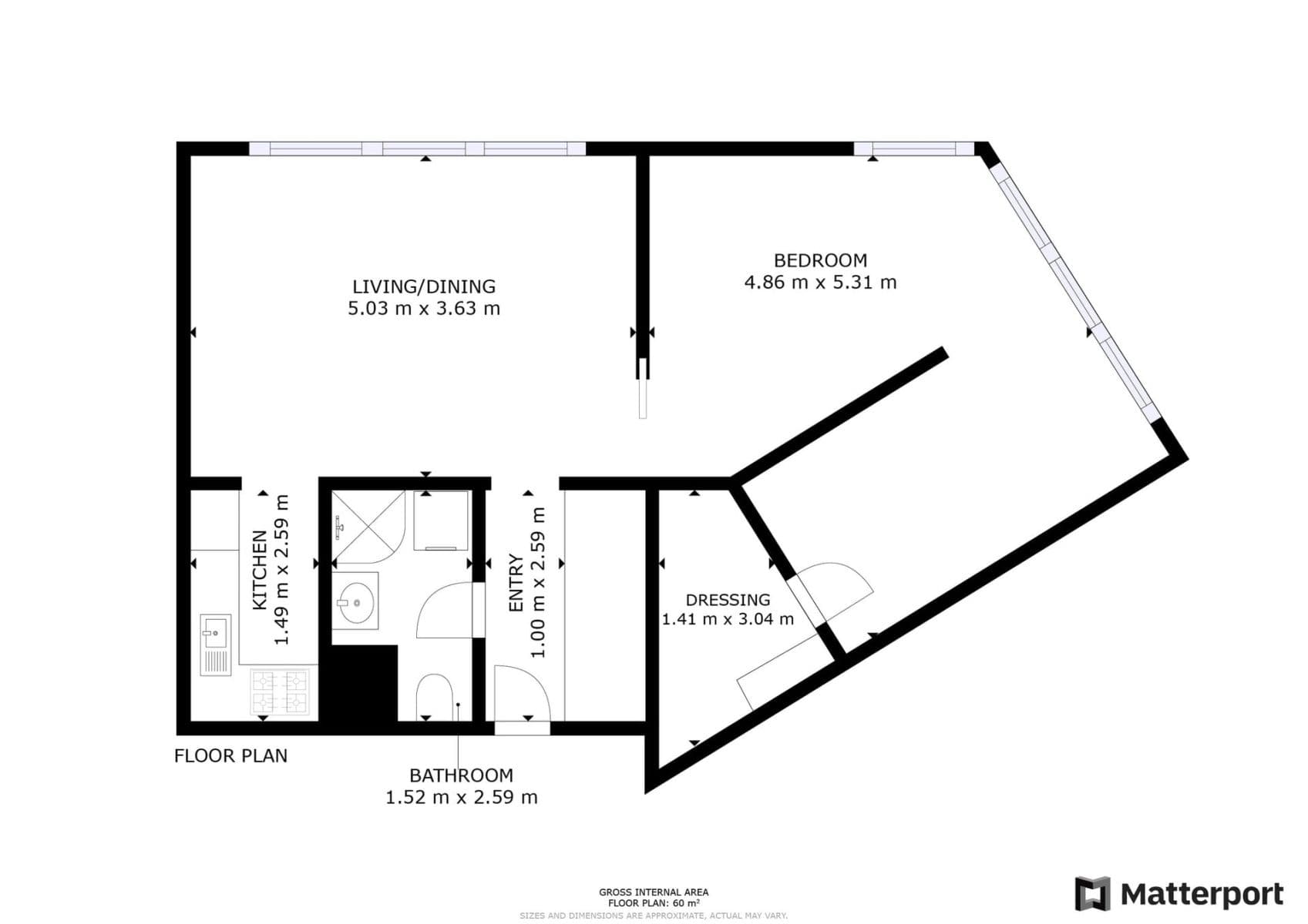 1 bedroom with open-plan kitchen flat to rent, 56 m², Kloboučnická, Prague, Prague 1 bedroom with open-plan kitchen flat to rent, 56 m², Kloboučnická, Prague, Prague