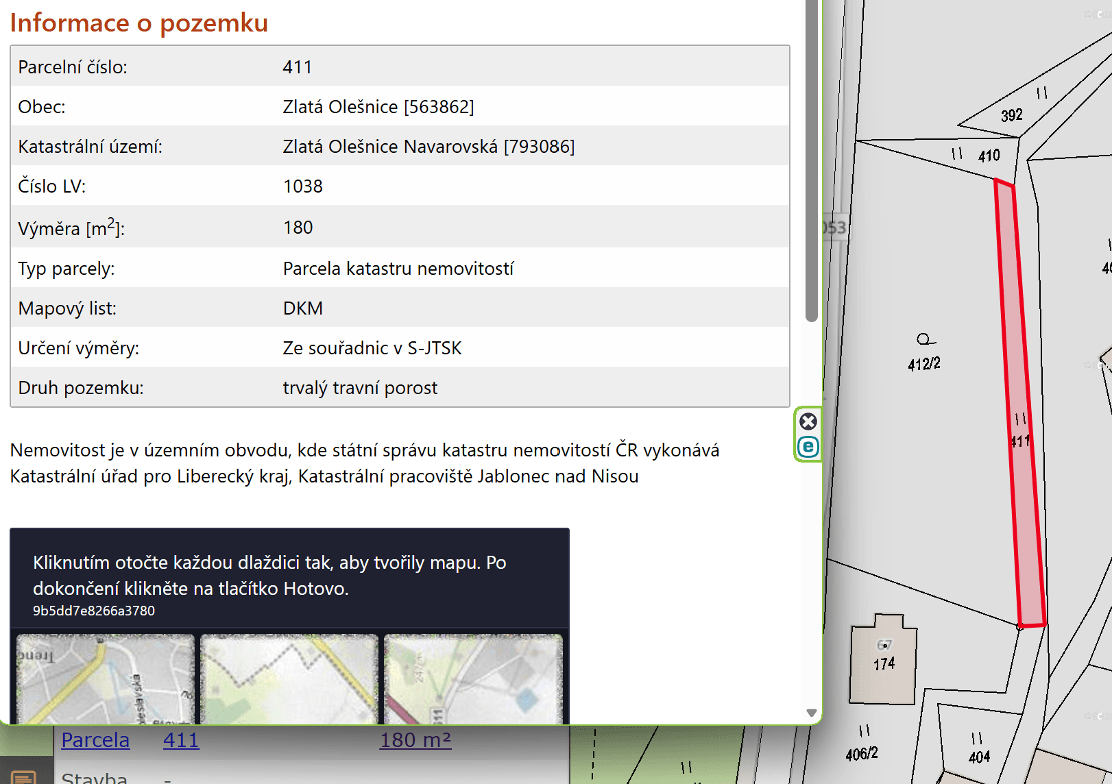 plot for sale, 1,629 m², Zlatá Olešnice, Liberecký Region plot for sale, 1,629 m², Zlatá Olešnice, Liberecký Region