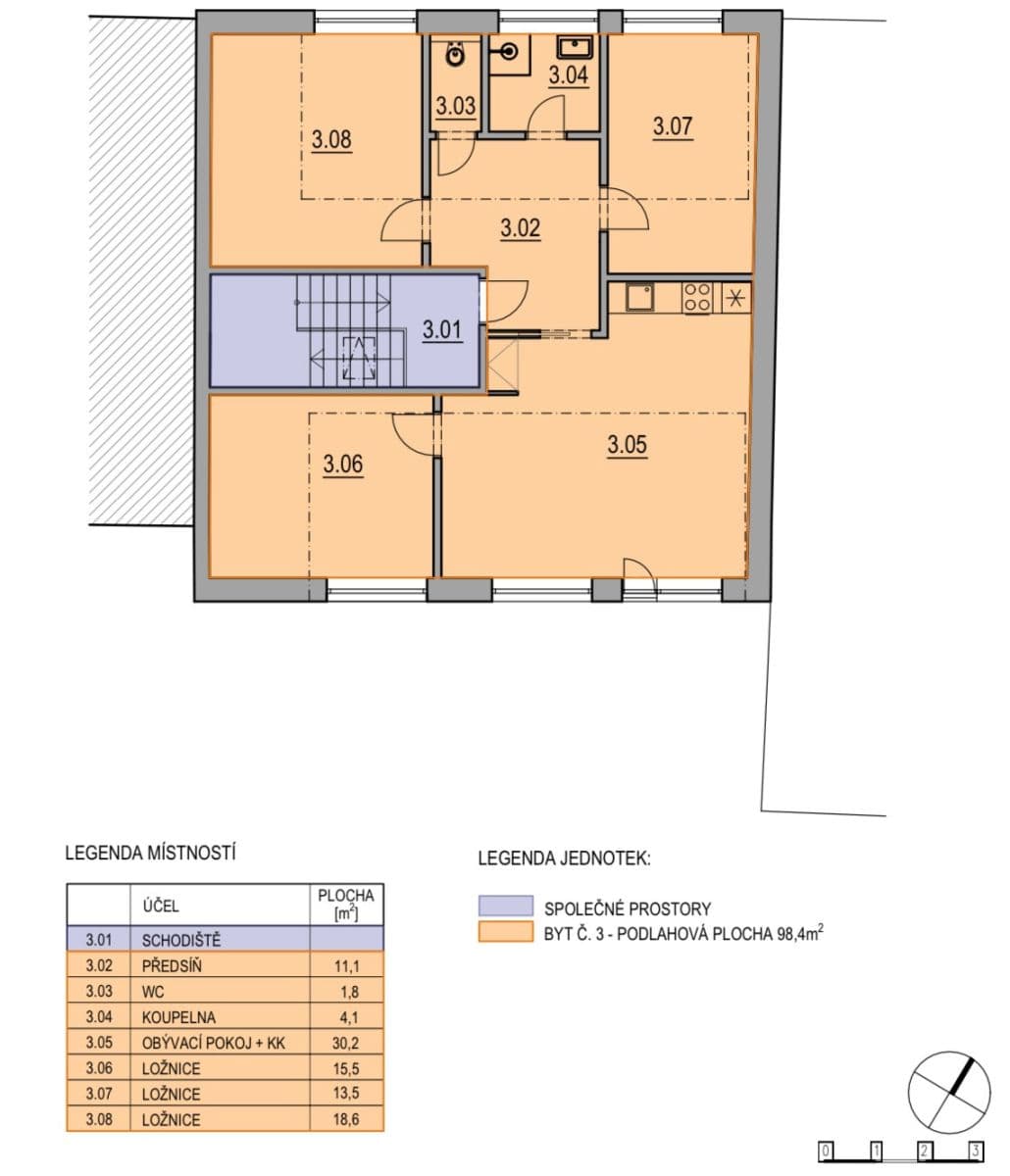 3 bedroom with open-plan kitchen flat for sale, 95 m², Tylova, Brno, Jihomoravský Region 3 bedroom with open-plan kitchen flat for sale, 95 m², Tylova, Brno, Jihomoravský Region