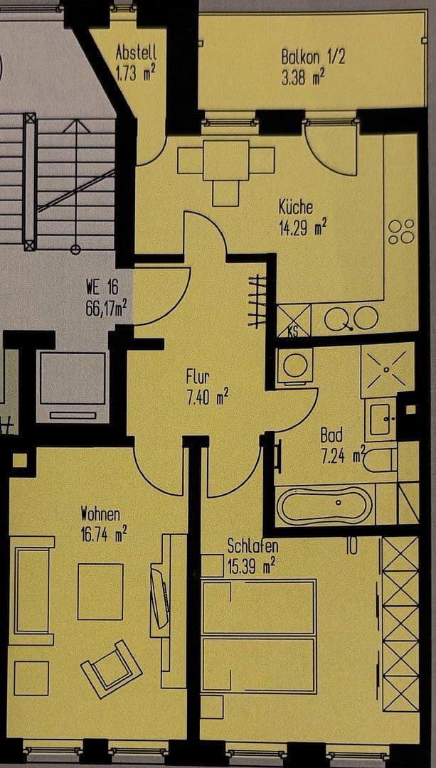 1 bedroom with open-plan kitchen flat for sale, 67 m², Leipzig, Saxony 1 bedroom with open-plan kitchen flat for sale, 67 m², Leipzig, Saxony