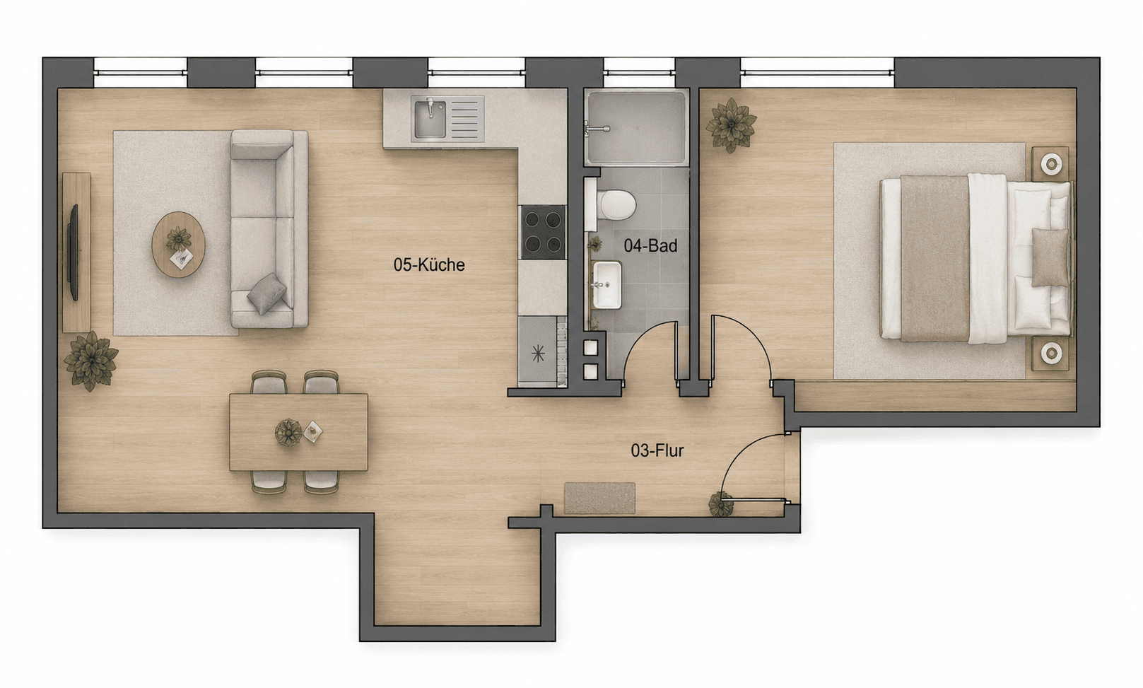 2 bedroom flat to rent, 57 m², Göttingen, Lower Saxony 2 bedroom flat to rent, 57 m², Göttingen, Lower Saxony