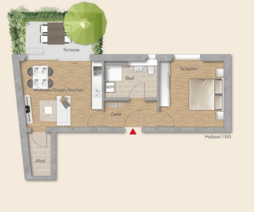2 bedroom flat to rent, 53 m², Winnenden, Baden-Württemberg 2 bedroom flat to rent, 53 m², Winnenden, Baden-Württemberg