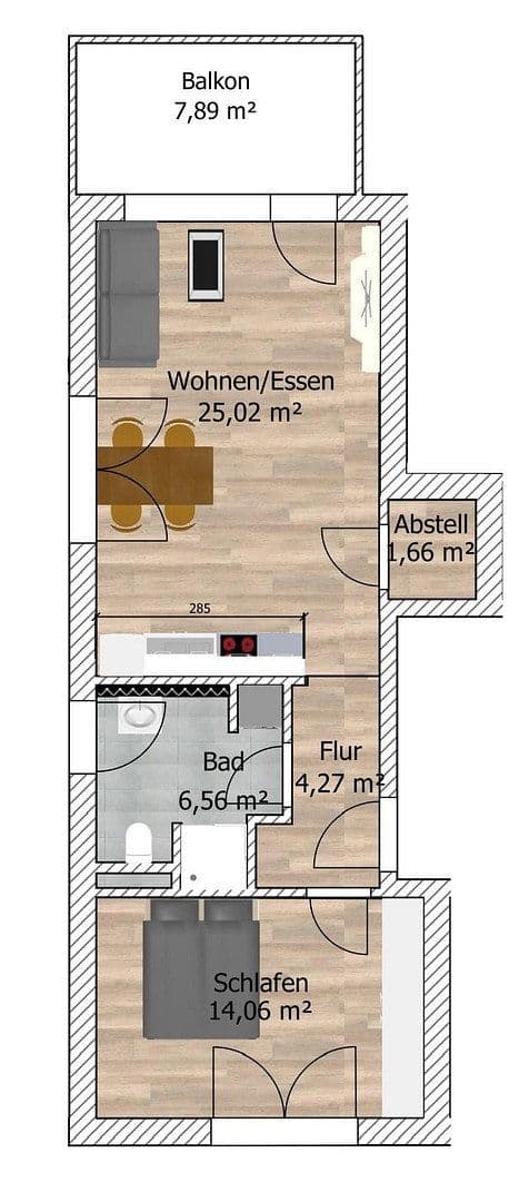 2 bedroom flat to rent, 55 m², Ulm, Baden-Württemberg 2 bedroom flat to rent, 55 m², Ulm, Baden-Württemberg