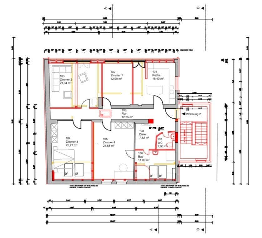4 bedroom flat to rent, 126 m², Berlin, Berlin 4 bedroom flat to rent, 126 m², Berlin, Berlin