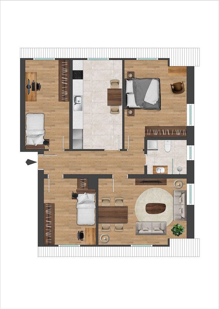 4 bedroom flat for sale, 86 m², Raiffeisenring 3, Dülmen, North Rhine-Westphalia 4 bedroom flat for sale, 86 m², Raiffeisenring 3, Dülmen, North Rhine-Westphalia