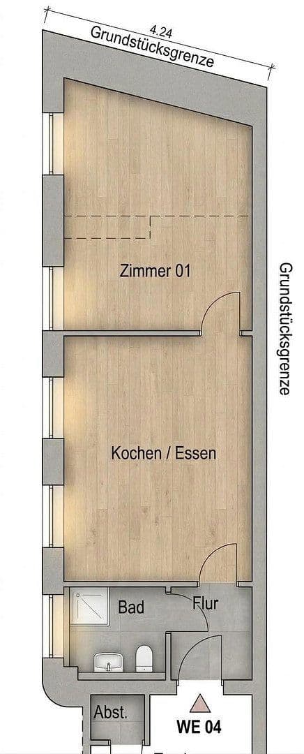 2 bedroom flat to rent, 37 m², Hülser Straße 54, Krefeld, North Rhine-Westphalia 2 bedroom flat to rent, 37 m², Hülser Straße 54, Krefeld, North Rhine-Westphalia