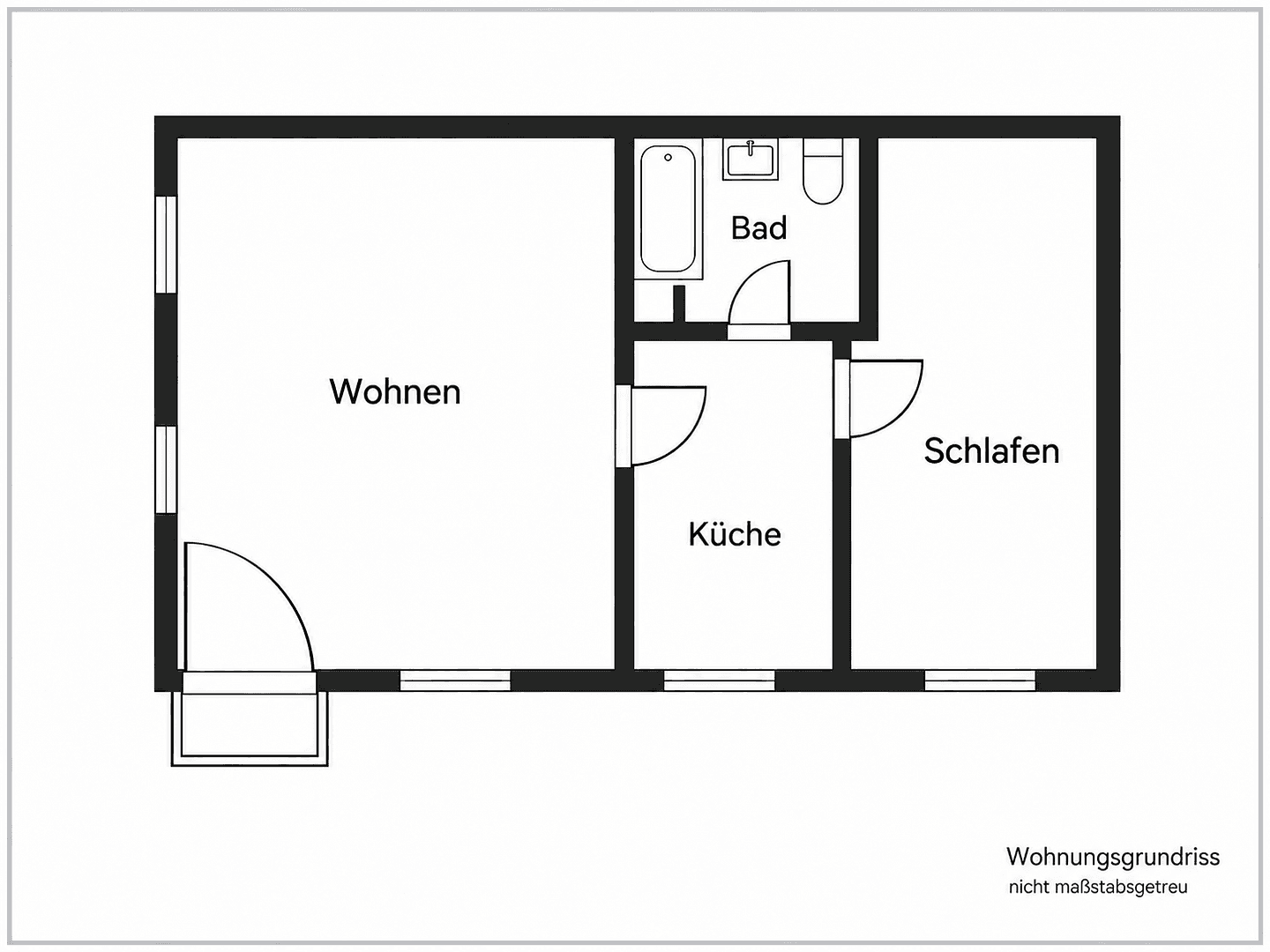 2 bedroom flat to rent, 38 m², Waiblingen, Baden-Württemberg 2 bedroom flat to rent, 38 m², Waiblingen, Baden-Württemberg