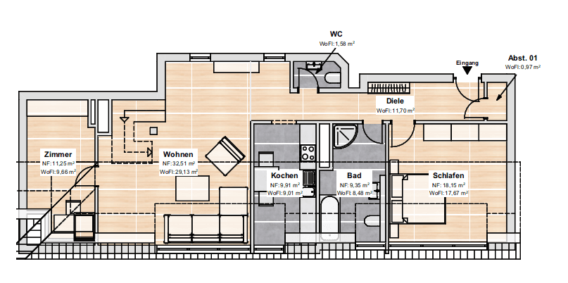 2 bedroom with open-plan kitchen flat for sale, 117 m², Deidesheimer Straße 9, Berlin, Berlin 2 bedroom with open-plan kitchen flat for sale, 117 m², Deidesheimer Straße 9, Berlin, Berlin