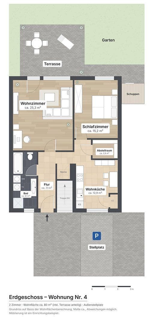2 bedroom flat to rent, 80 m², Linau, Schleswig-Holstein 2 bedroom flat to rent, 80 m², Linau, Schleswig-Holstein
