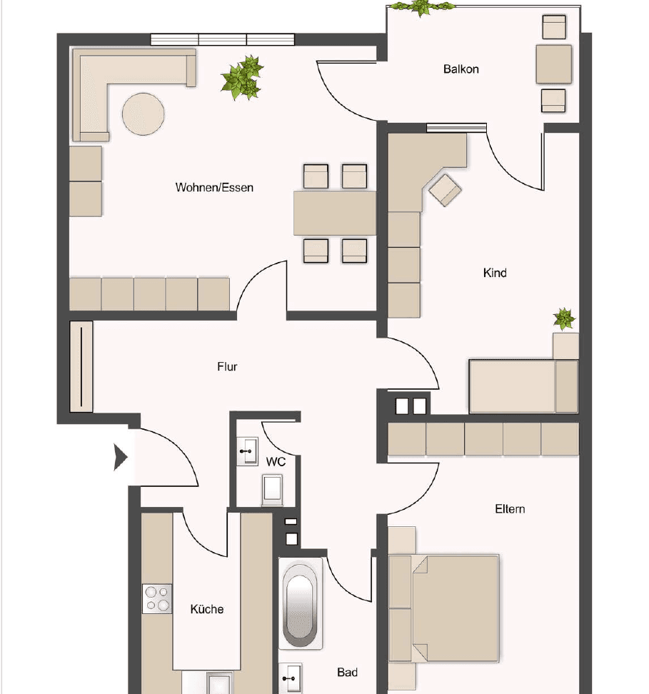 3 bedroom flat to rent, 84 m², Heilbronn, Baden-Württemberg 3 bedroom flat to rent, 84 m², Heilbronn, Baden-Württemberg