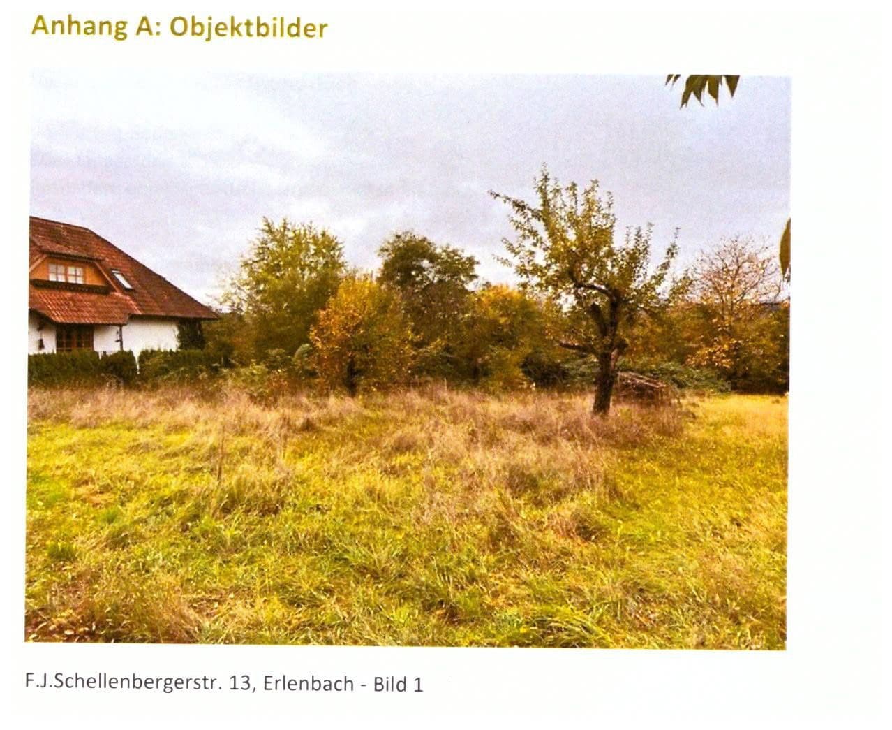 plot for sale, 867 m², F. J.Schellenbergerstr.13, Erlenbach am Main, Bavaria plot for sale, 867 m², F. J.Schellenbergerstr.13, Erlenbach am Main, Bavaria