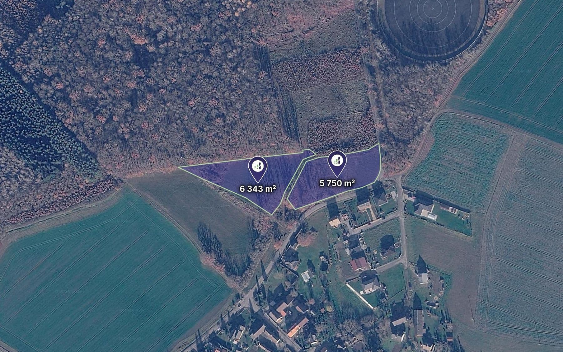 plot for sale, 6,047 m², Husí Lhota, Středočeský Region plot for sale, 6,047 m², Husí Lhota, Středočeský Region