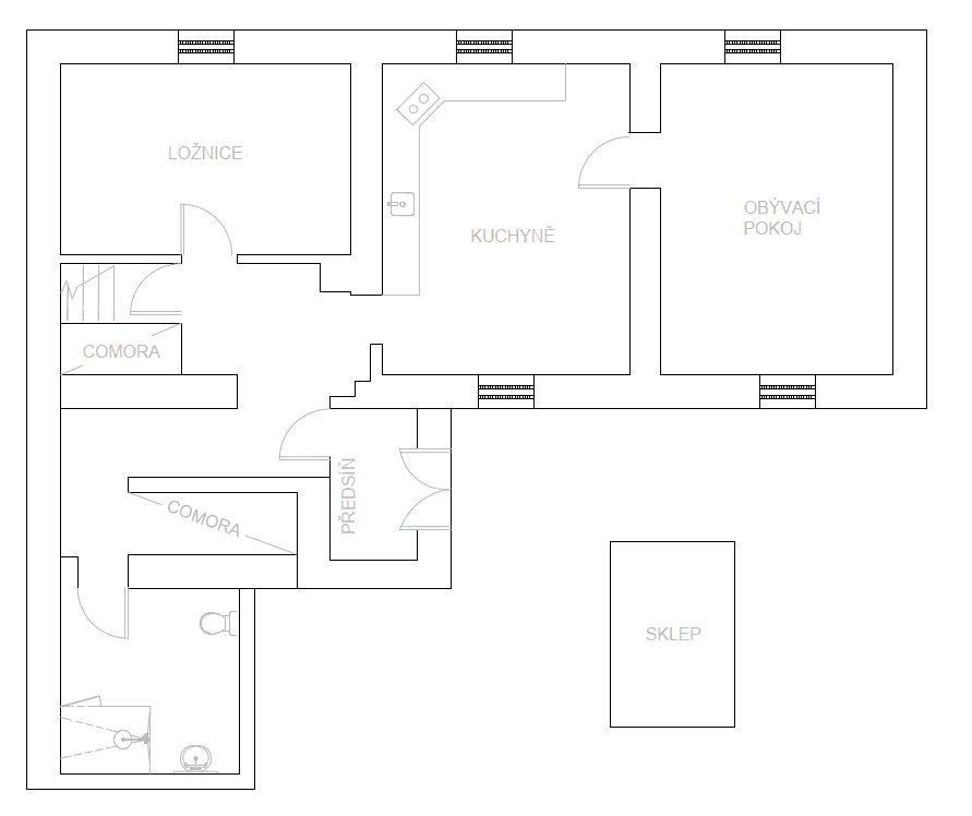 2 bedroom flat to rent, 100 m², V chaloupkách, Lety, Středočeský Region 2 bedroom flat to rent, 100 m², V chaloupkách, Lety, Středočeský Region
