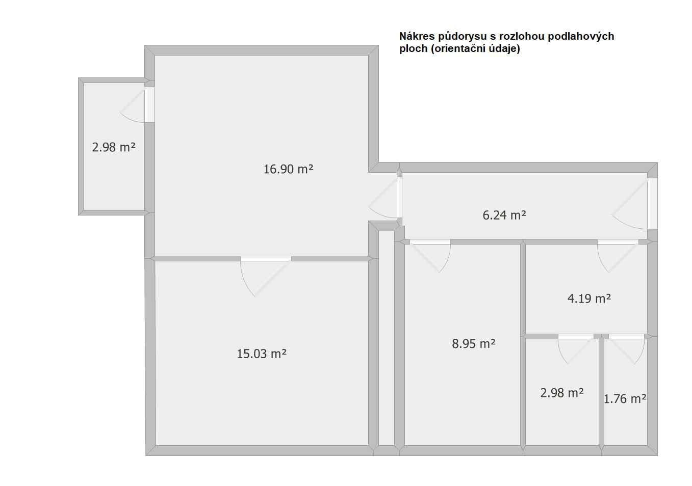 2 bedroom flat for sale, 57 m², 28. pluku, Prague, Prague 2 bedroom flat for sale, 57 m², 28. pluku, Prague, Prague