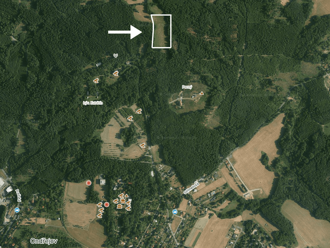 plot for sale, 16,750 m², Ondřejov, Středočeský Region plot for sale, 16,750 m², Ondřejov, Středočeský Region