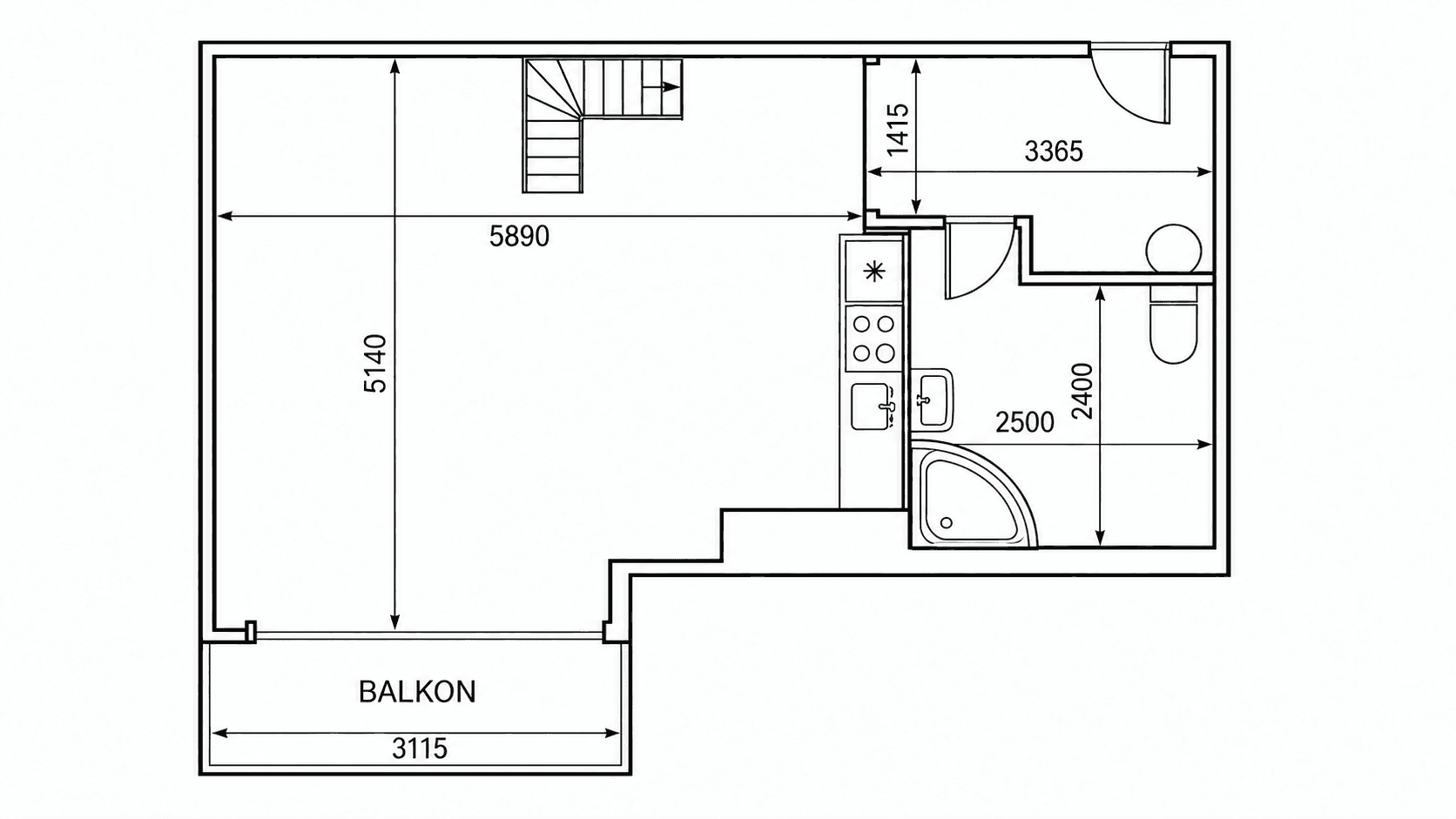 Studio flat to rent, 50 m², Jabloňová, Prague, Prague Studio flat to rent, 50 m², Jabloňová, Prague, Prague