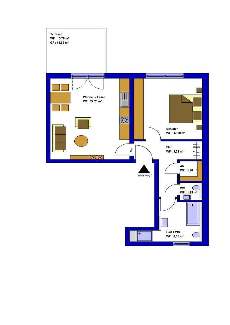 2 bedroom flat to rent, 74 m², Troisdorf, North Rhine-Westphalia 2 bedroom flat to rent, 74 m², Troisdorf, North Rhine-Westphalia