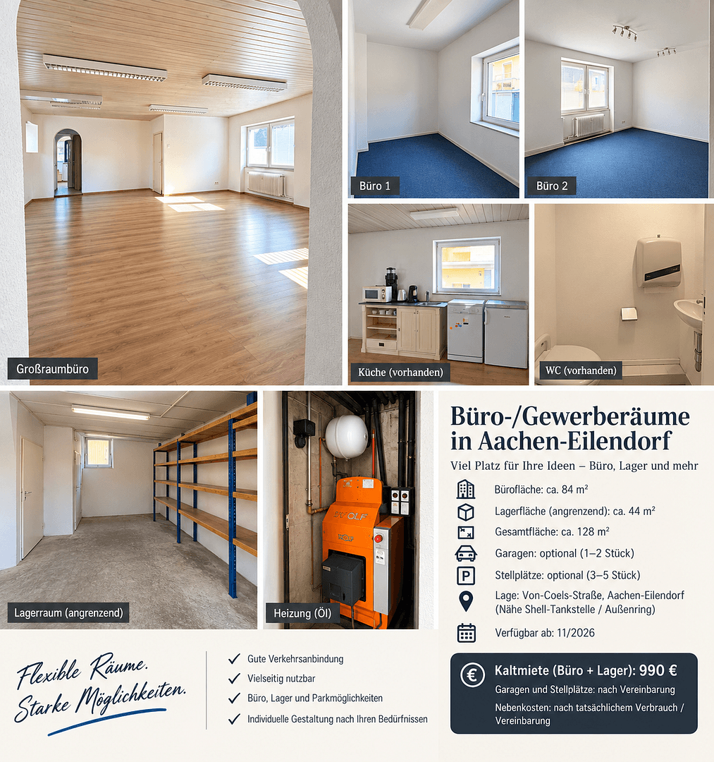 office to rent, 128 m², Aachen, North Rhine-Westphalia office to rent, 128 m², Aachen, North Rhine-Westphalia