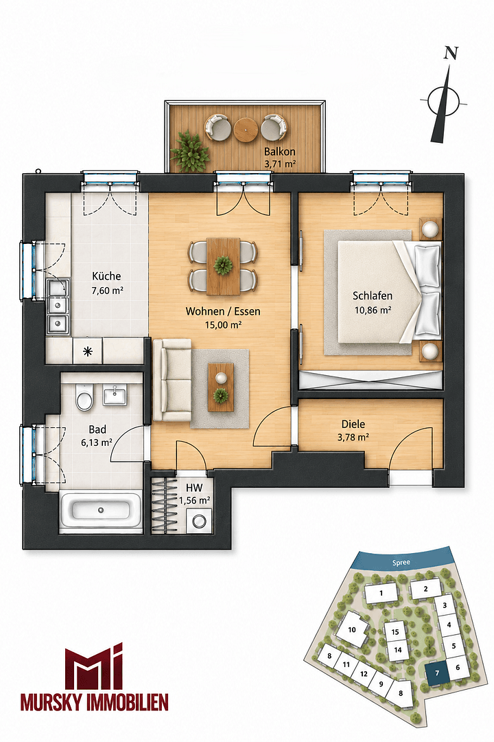 2 bedroom flat for sale, 47 m², Berlin, Berlin 2 bedroom flat for sale, 47 m², Berlin, Berlin