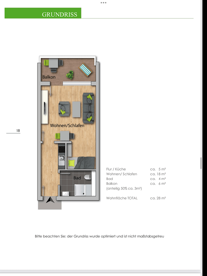 1 bedroom flat to rent, 29 m², Burgundenstr.1, Biebesheim am Rhein, Hesse 1 bedroom flat to rent, 29 m², Burgundenstr.1, Biebesheim am Rhein, Hesse