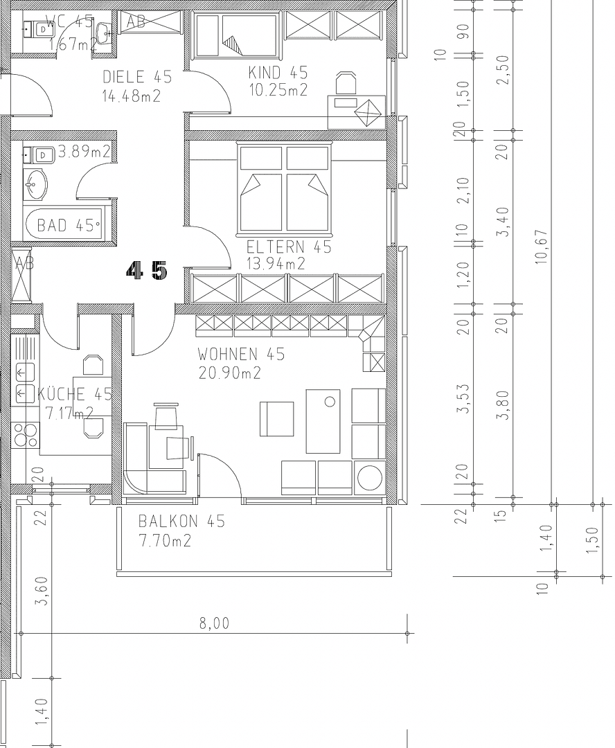 3 bedroom flat to rent, 76 m², Puchheim, Bavaria 3 bedroom flat to rent, 76 m², Puchheim, Bavaria
