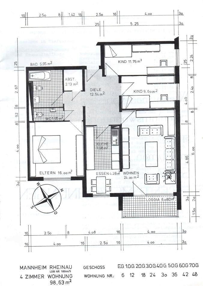 4 bedroom flat for sale, 99 m², Rheinauer Ring 51-53, Mannheim, Baden-Württemberg 4 bedroom flat for sale, 99 m², Rheinauer Ring 51-53, Mannheim, Baden-Württemberg