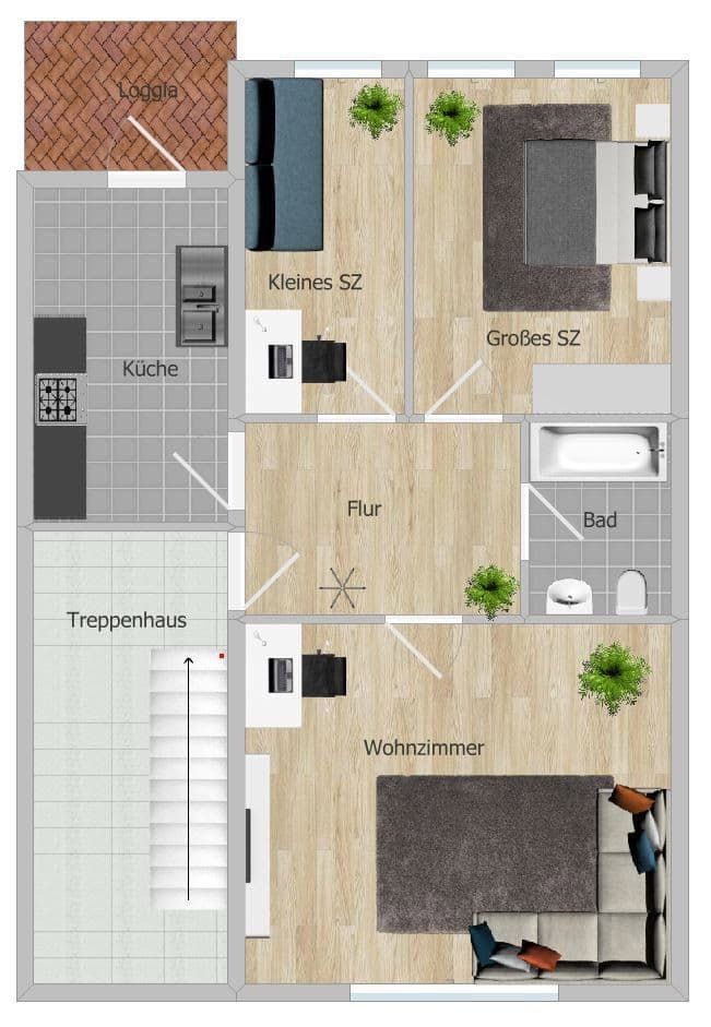 3 bedroom flat to rent, 60 m², Altenbekener Str. 13, Hildesheim, Lower Saxony 3 bedroom flat to rent, 60 m², Altenbekener Str. 13, Hildesheim, Lower Saxony