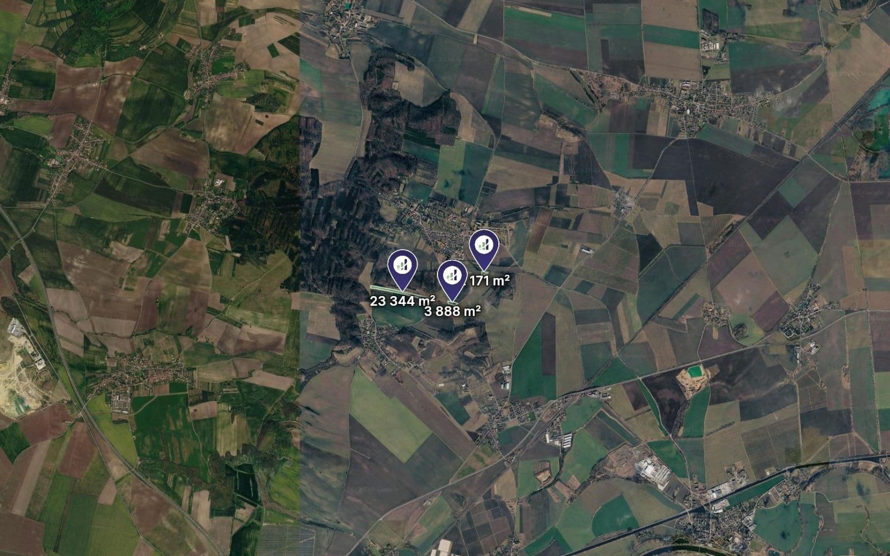 plot for sale, 29,403 m², Jeviněves, Středočeský Region plot for sale, 29,403 m², Jeviněves, Středočeský Region