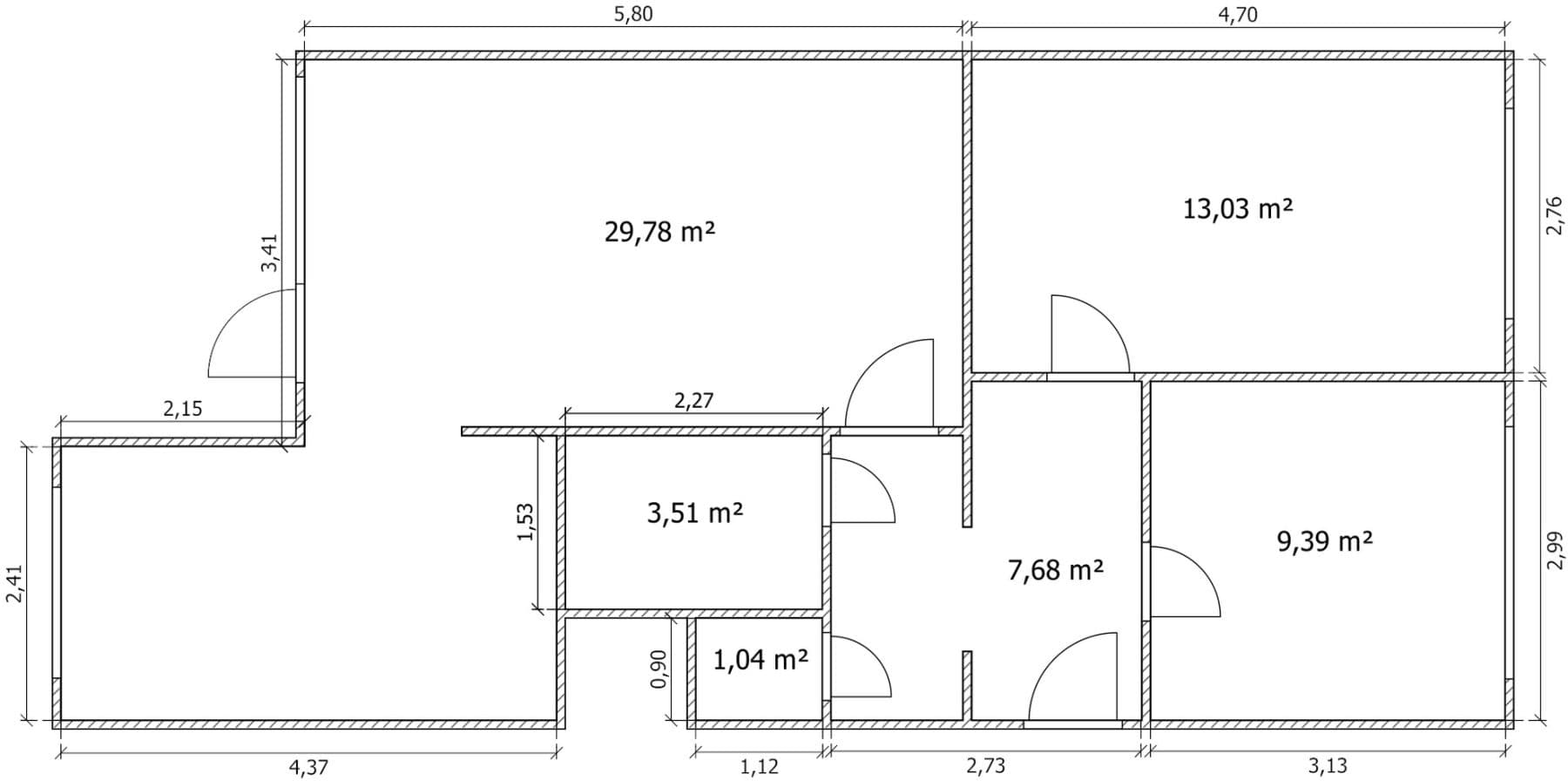 3 bedroom flat to rent, 64 m², Taussigova, Prague, Prague 3 bedroom flat to rent, 64 m², Taussigova, Prague, Prague