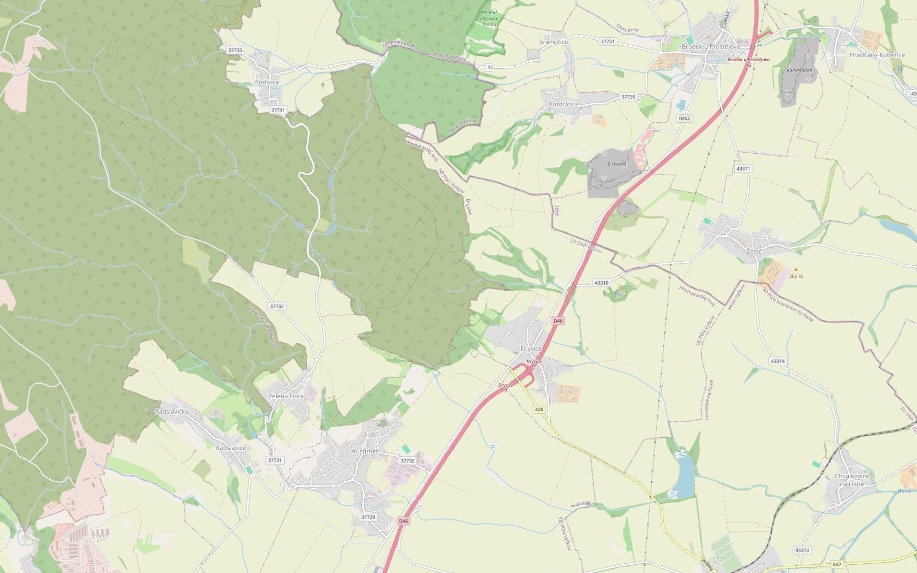 plot for sale, 2,420 m², Ondratice, Olomoucký Region plot for sale, 2,420 m², Ondratice, Olomoucký Region
