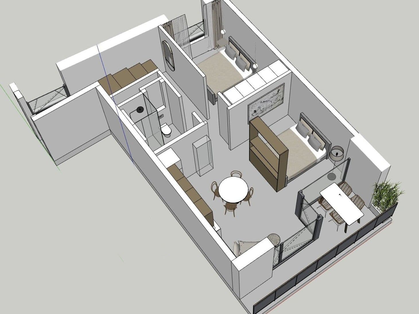 1 bedroom with open-plan kitchen flat to rent, 54 m², Hartigova, Prague, Prague 1 bedroom with open-plan kitchen flat to rent, 54 m², Hartigova, Prague, Prague