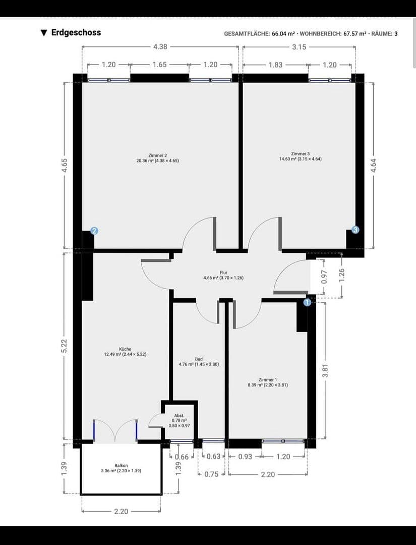 3 bedroom flat for sale, 67 m², Berlin, Berlin 3 bedroom flat for sale, 67 m², Berlin, Berlin