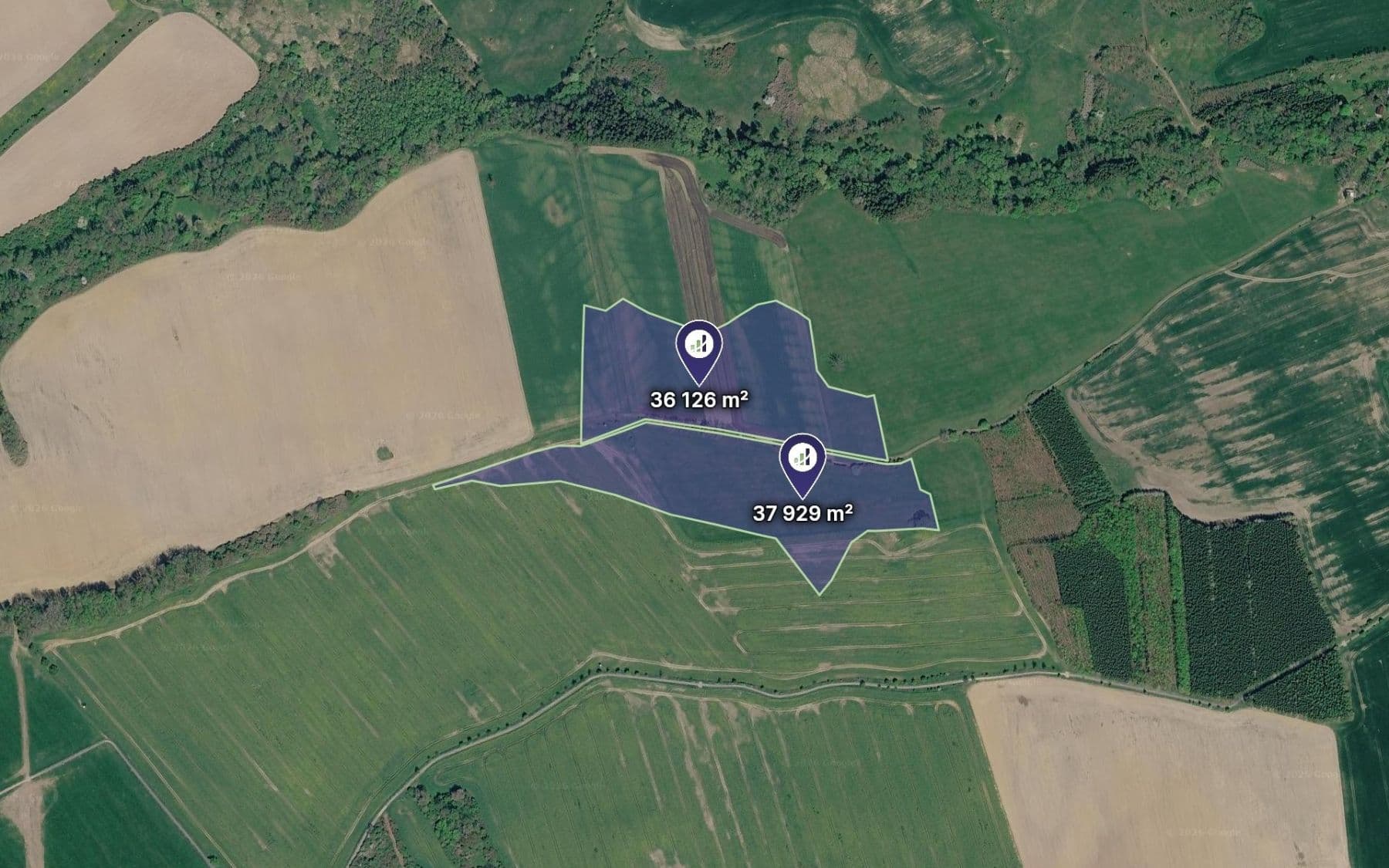 plot for sale, 103,229 m², Spálené Poříčí, Plzeňský Region plot for sale, 103,229 m², Spálené Poříčí, Plzeňský Region