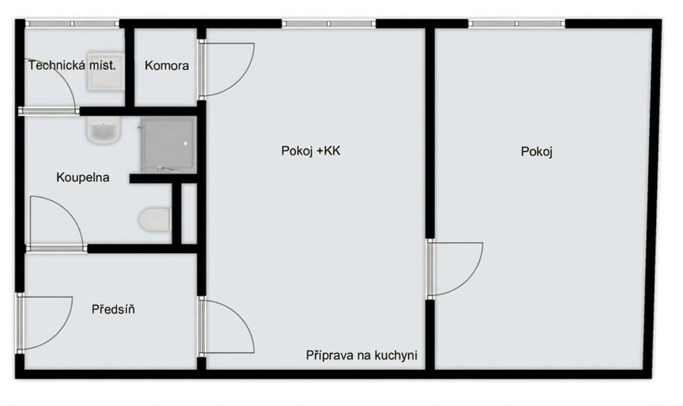 1 bedroom with open-plan kitchen flat for sale, 52 m², Palackého třída, Nymburk, Středočeský Region 1 bedroom with open-plan kitchen flat for sale, 52 m², Palackého třída, Nymburk, Středočeský Region