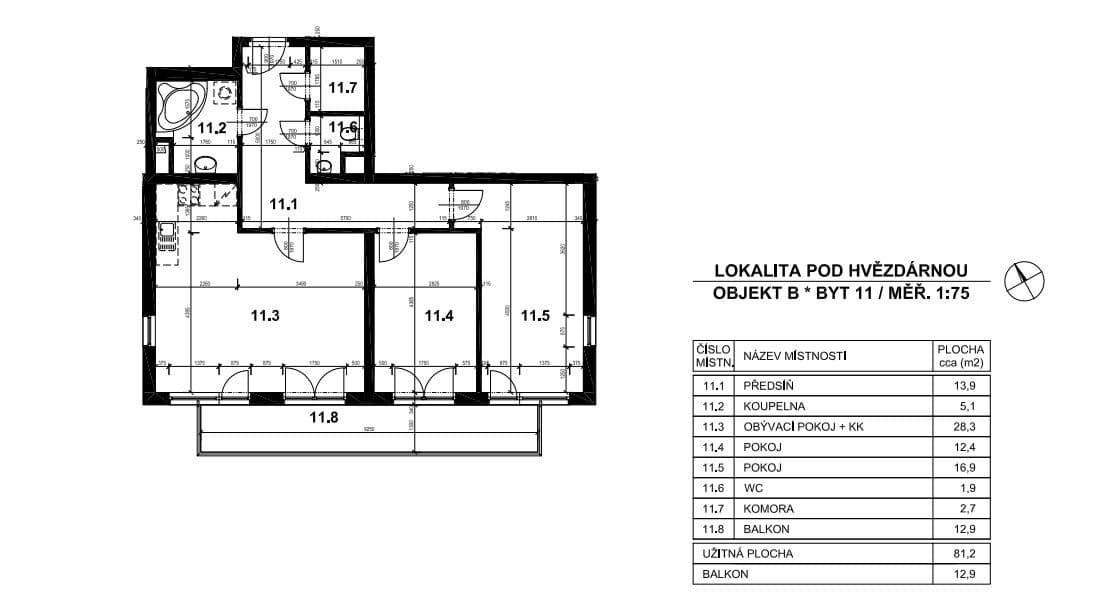 2 bedroom with open-plan kitchen flat to rent, 81 m², Nad Akcízem, Prague, Prague 2 bedroom with open-plan kitchen flat to rent, 81 m², Nad Akcízem, Prague, Prague