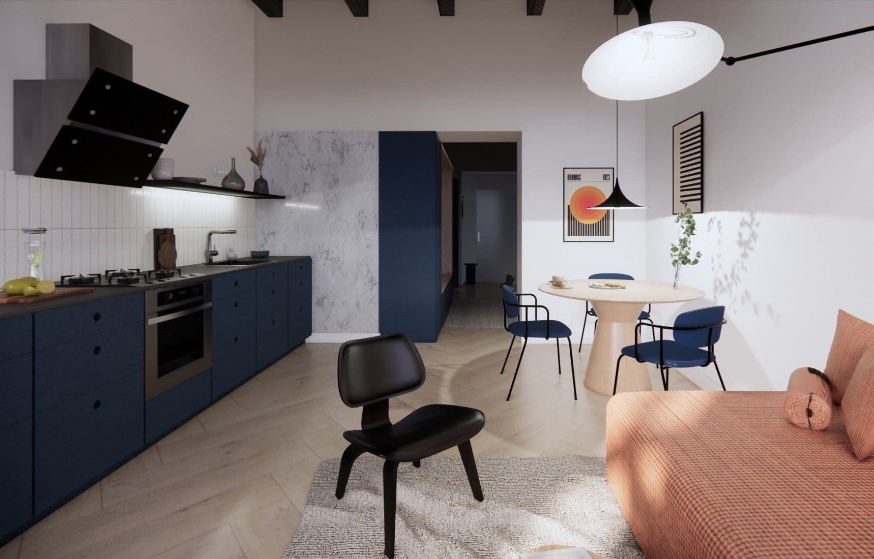 1 bedroom with open-plan kitchen flat for sale, 41 m², Bubenská, Prague, Prague 1 bedroom with open-plan kitchen flat for sale, 41 m², Bubenská, Prague, Prague