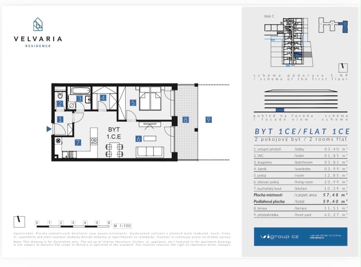 1 bedroom with open-plan kitchen flat to rent, 59 m², Velvarská, Horoměřice, Středočeský Region 1 bedroom with open-plan kitchen flat to rent, 59 m², Velvarská, Horoměřice, Středočeský Region