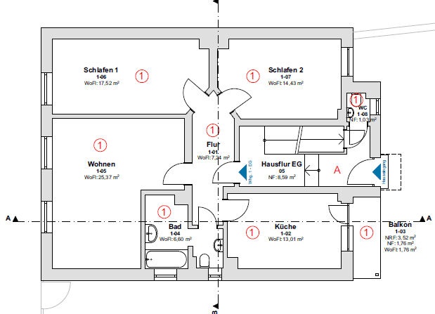 3 bedroom flat to rent, 86 m², Äußere Wingertstraße 26, Mannheim, Baden-Württemberg 3 bedroom flat to rent, 86 m², Äußere Wingertstraße 26, Mannheim, Baden-Württemberg