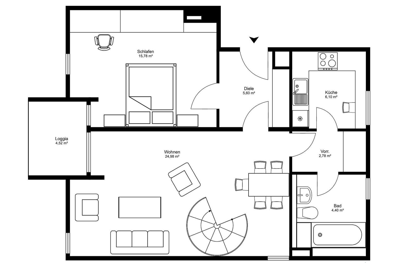 2 bedroom with open-plan kitchen flat for sale, 85 m², Dachau, Bavaria 2 bedroom with open-plan kitchen flat for sale, 85 m², Dachau, Bavaria
