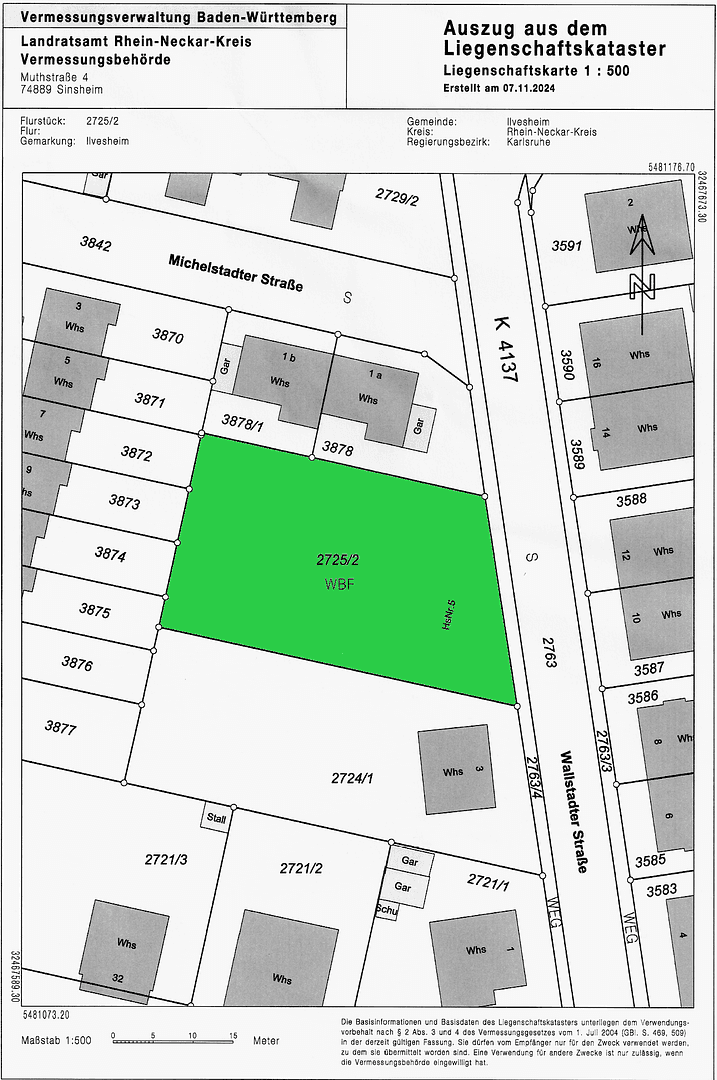 plot for sale, 500 m², Wallstadter Straße 5, Ilvesheim, Baden-Württemberg plot for sale, 500 m², Wallstadter Straße 5, Ilvesheim, Baden-Württemberg